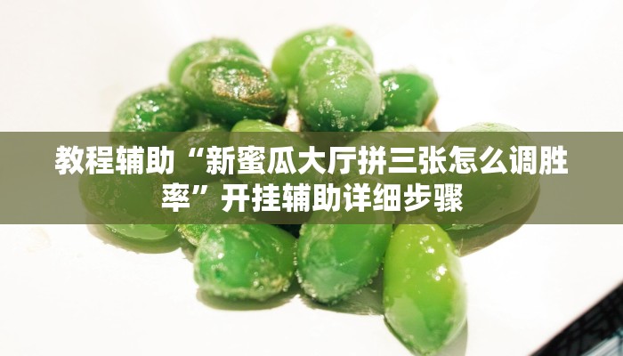 教程辅助“新蜜瓜大厅拼三张怎么调胜率”开挂辅助详细步骤