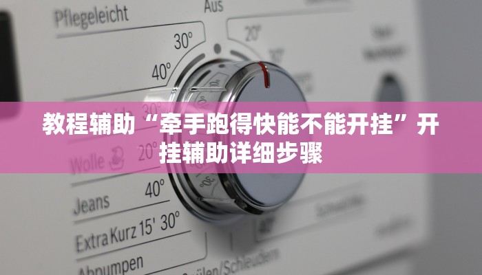 教程辅助“牵手跑得快能不能开挂”开挂辅助详细步骤