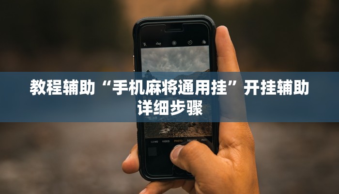 教程辅助“手机麻将通用挂”开挂辅助详细步骤