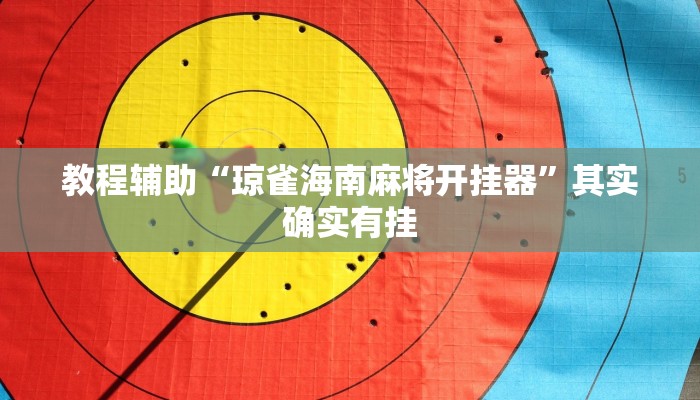 教程辅助“琼雀海南麻将开挂器”其实确实有挂