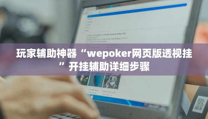 玩家辅助神器“wepoker网页版透视挂”开挂辅助详细步骤