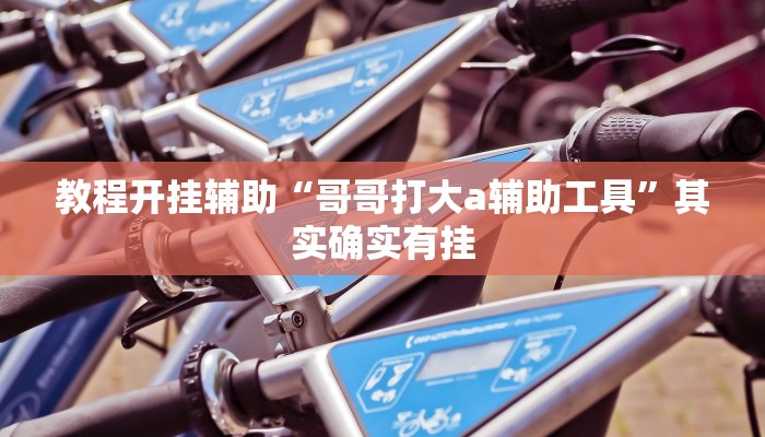 教程开挂辅助“哥哥打大a辅助工具”其实确实有挂