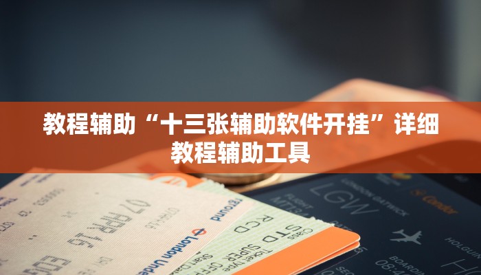 教程辅助“十三张辅助软件开挂”详细教程辅助工具