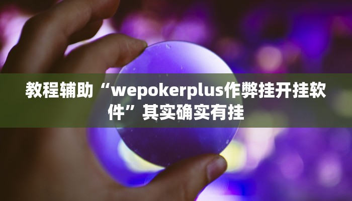 教程辅助“wepokerplus作弊挂开挂软件”其实确实有挂