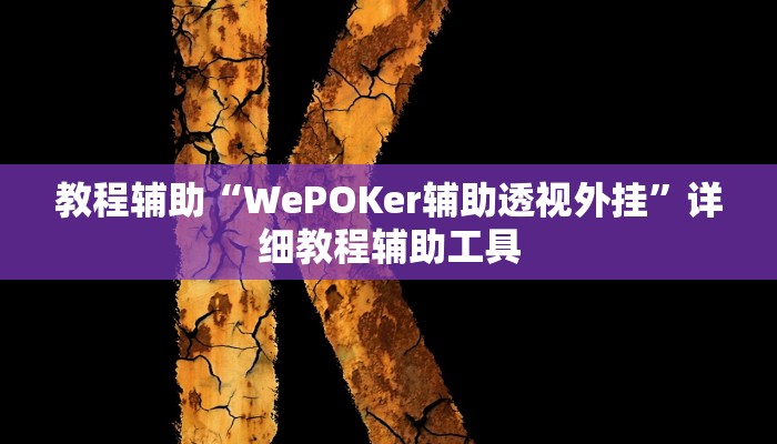 教程辅助“WePOKer辅助透视外挂”详细教程辅助工具