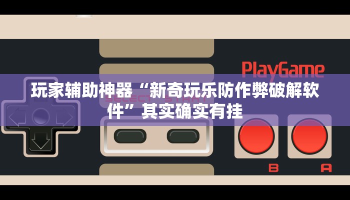 玩家辅助神器“新奇玩乐防作弊破解软件”其实确实有挂