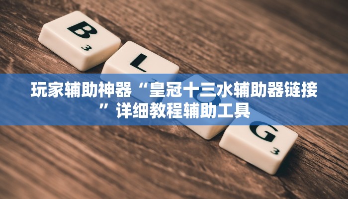 玩家辅助神器“皇冠十三水辅助器链接”详细教程辅助工具