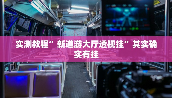 实测教程”新道游大厅透视挂”其实确实有挂