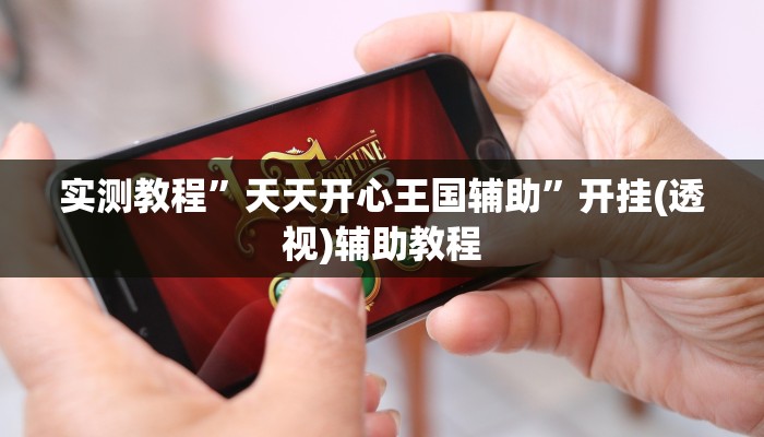 实测教程”天天开心王国辅助”开挂(透视)辅助教程