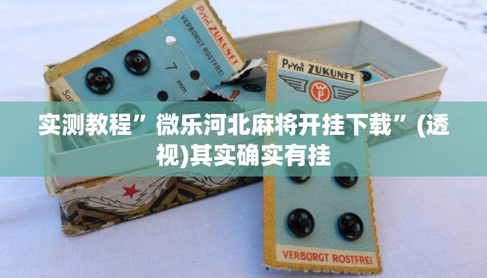 实测教程”微乐河北麻将开挂下载”(透视)其实确实有挂 实测教程”微乐河北麻将开挂下载”(透视)其实确实有挂