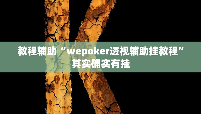 教程辅助“wepoker透视辅助挂教程”其实确实有挂