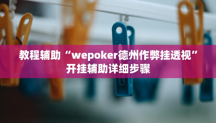 教程辅助“wepoker德州作弊挂透视”开挂辅助详细步骤