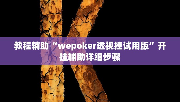 教程辅助“wepoker透视挂试用版”开挂辅助详细步骤 教程辅助“wepoker透视挂试用版”开挂辅助详细步骤