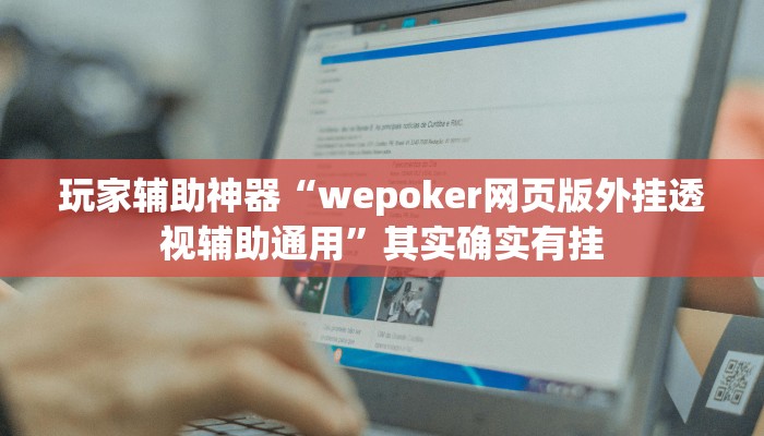 玩家辅助神器“wepoker网页版外挂透视辅助通用”其实确实有挂