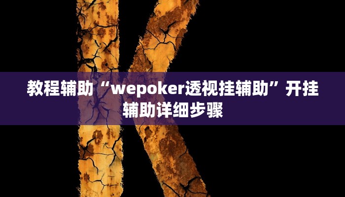 教程辅助“wepoker透视挂辅助”开挂辅助详细步骤