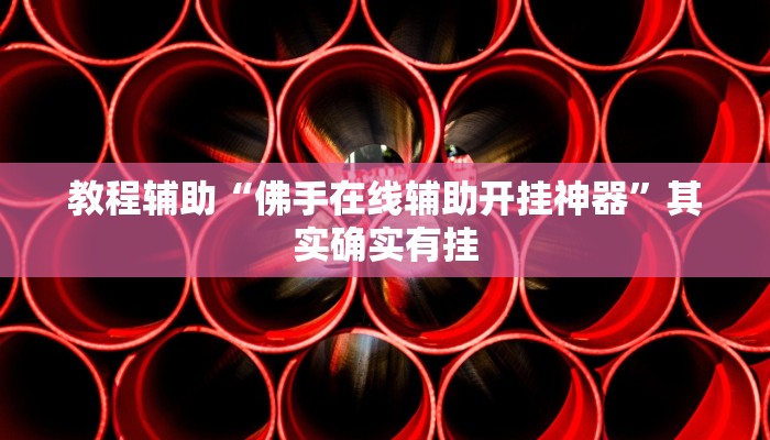 教程辅助“佛手在线辅助开挂神器”其实确实有挂