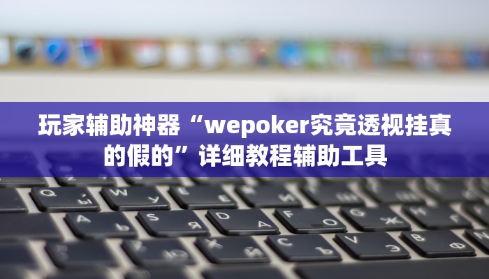 玩家辅助神器“wepoker究竟透视挂真的假的”详细教程辅助工具