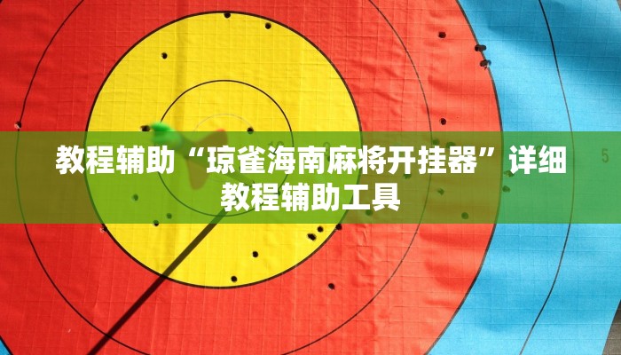 教程辅助“琼雀海南麻将开挂器”详细教程辅助工具